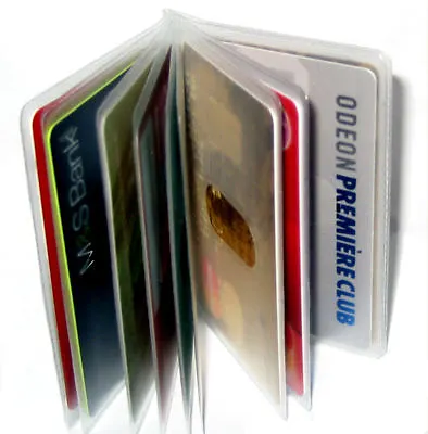 £3.49 • Buy Replacement Credit Card Purse Sleeves / Wallet Inserts For 10 Cards 