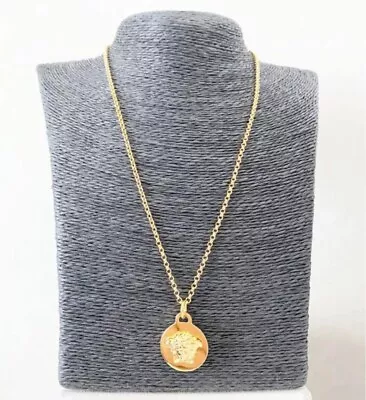 Versace Medusa Pendant Necklace Gold Men's Authentic • $299.99