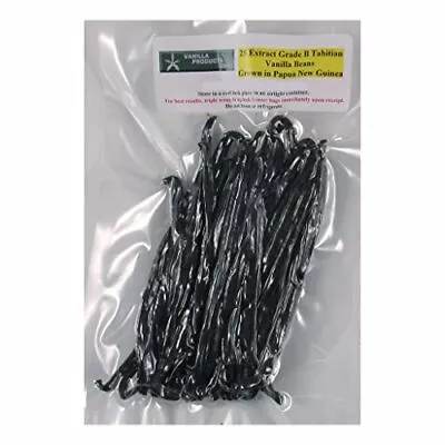 25 Tahitian Extract Grade B Vanilla Beans 4~6  By Vanilla Products USA • $20.19