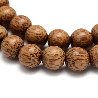 31.4  Strd Unique Natural Coconut Wood Beads Round Loose Beads Crafting 11~12mm • $8.34