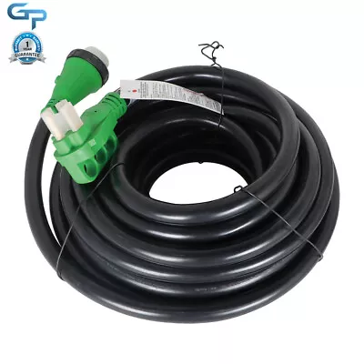 15/25/50FT 50Amp RV Generator Power Cord 14-50P To SS2-50R Locking Connector • $73.86