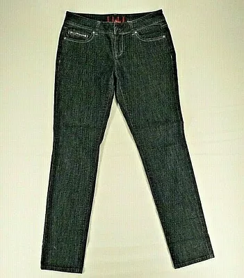 Elle Skinny Jeans Women's 8 Dual Rear Pockets Blue Dark Wash Tapered Leg • $4.81