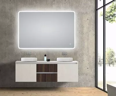 3 Colurs LED Mirror 600/750/800/900/1200/1500 Touch Sensor Backlit Frosted Edge • $402