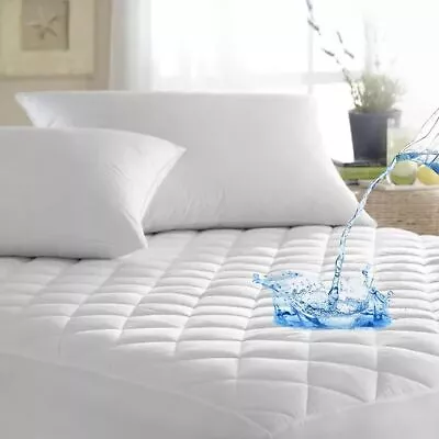 Waterproof Mini Crib Mattress Protector - Quilted Fitted Cover For Bassinet -... • $30.58