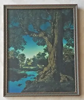 Original Circa.1940 Maxfield  Parrish  THE VILLAGE BROOK  Signed ~ B&B * Superb • $275