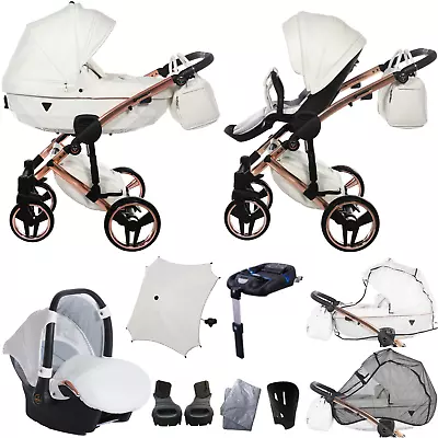 JUNAMA DIAMOND V3 Individual 2in1 3in1 4in1 BABY PRAM PUSHCHAIR CAR SEAT ISOFIX • £982.50