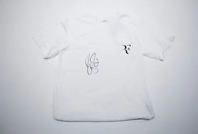 £995 • Buy Roger Federer Signed Uniqlo Jersey Genuine Autograph Wimbledon US Open AFTAL COA