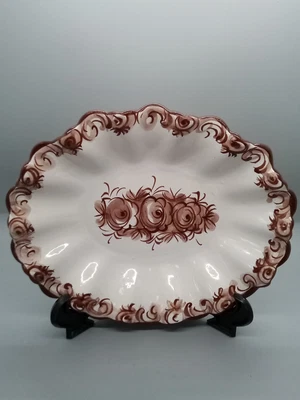 £5 • Buy OVAL  PORTUGUESE POTTERY TRINKET DISH 22cm