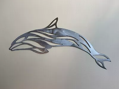 Dolphin Marine Mammal Ocean World Metal Wall Art • £19.99