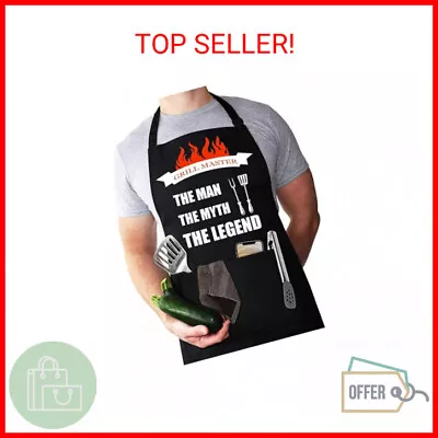 LYLPYHDP Aprons For Men Funny Apron For Men BBQ Aprons Grilling Aprons Chef • $13.59