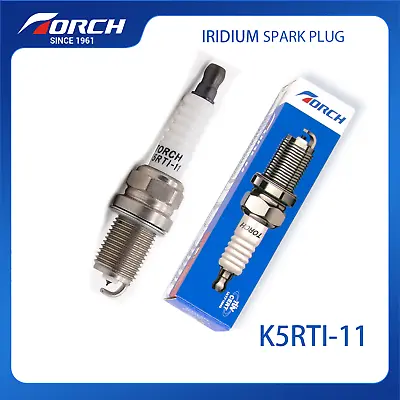 TORCH K5RTI-11 Iridium Spark Plug M14x1.25mm Replacement For NGK BKR5EIX-11 • $17.67