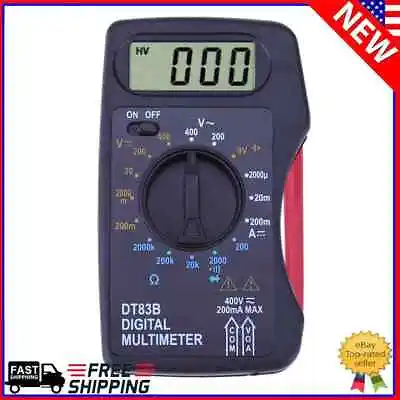 Portable Digital Multimeter Mini Pocket Ammeter Voltmeter Ohm Meter • $8.26