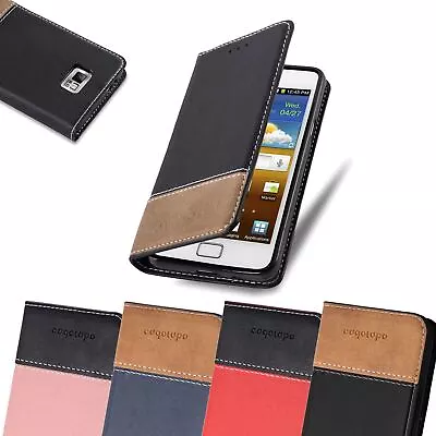 Case For Samsung Galaxy S2 / S2 PLUS Phone Cover Protection Book Stand Magnetic • £8.99