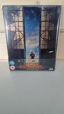Marvels Captain Marvel 3D And 2D Blu Ray Steelbook • £16.99