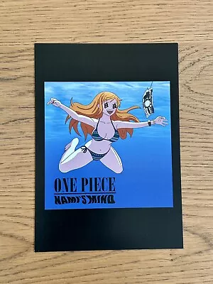 One Piece Nami X Nirvana Tribute - A5 Art Print Poster By JPixel DigiArt • $10