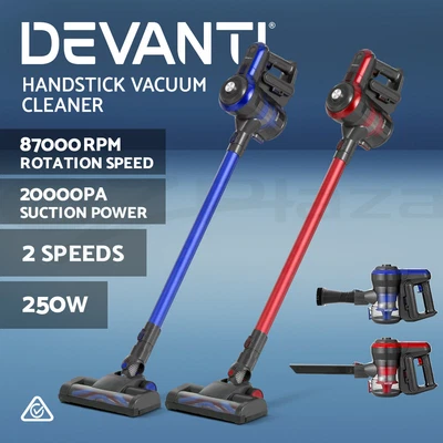$131.55 • Buy Devanti Handheld Vacuum Cleaner Brushless Bagless Cordless Stick Recharge 250W
