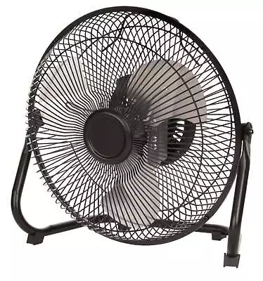 9 In 360 Degree Pivot High Velocity Steel Floor Fan • $16.38