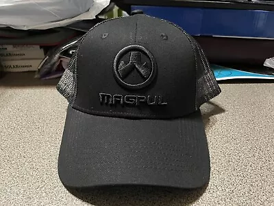 New! All Black Magpul Industries Trucker Hat Snapback Cap Snap Back Mesh • $18