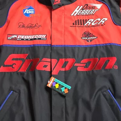 Snap-on Racing Mens Douglas Herbert Dale Earnhart Steve Johnson Jacket Size L • $125.98