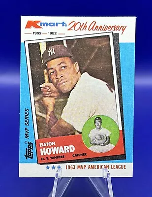 1982 Topps KMart ELSTON HOWARD 20th Anniversary MVP Series #3 New York Yankees • $1.49