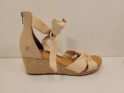 WORN ONCE! Womens UGG AUSTRALIA YARROW Wedge Heel Sandals - Shoe Size US 9 M • $49.99