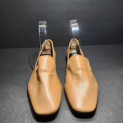 ZARA Ladies Flats Chic Loafers US Size 6 Euro 36 Soft Upper Material Tan/Camel • $14