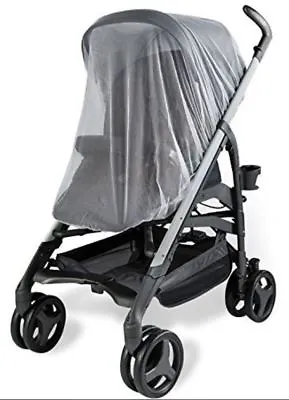 Baby Stroller Mosquito Insect Net Mesh White Cover For MOUNTAIN BUGGY Swift NEW • $13.99