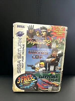 Virtua Fighter 2 Virtua Cop Daytona USA (Sega Saturn 3 Free Games) • $34.99