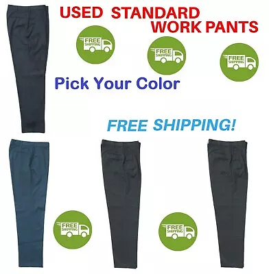 Used Uniform Work Pants Cintas Redkap Unifirst G&K Dickies Etc FREE SHIP • $14.99