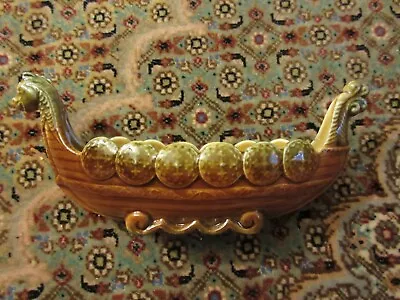 Vintage Wade Porcelain Viking Ship Dish 7 1/2  Excellent Marked • $20.95