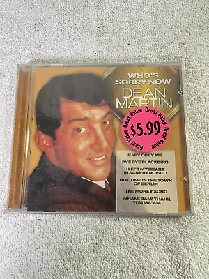 DEAN MARTIN CD - WHO'S SORRY NOW - NEW SEALED Free Shipping • $7.88