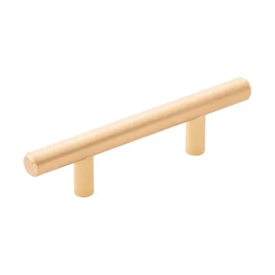 HICKORY HARDWARE Royal Brushed Brass 2-1/2  Bar Handle Cabinet Pull HH075592-RLB • $5.59