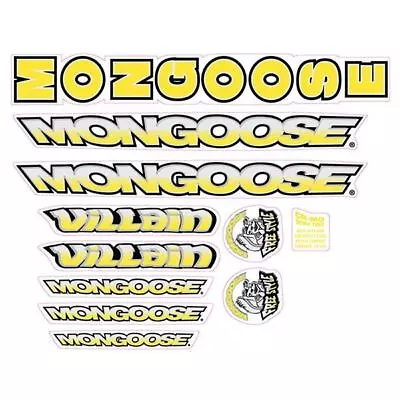 Mongoose - 1998 Villain For Green  Catalog Pic  Frame - Decal Set - Old School B • $88