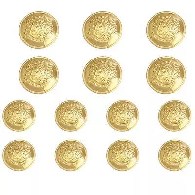 14PCS Retro Metal Blazer Buttons Brass Buttons Suitable For Suits Sports Jac... • $20.76