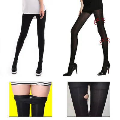 Women Slim Show Thin Leg Shaper Socks Pantyhose Pressure Tight Varicose Veins • £5.68