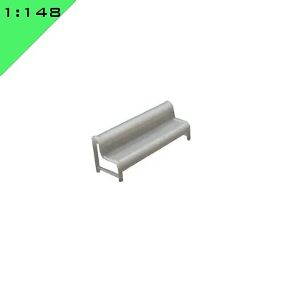 5x 3D Printed METAL PLATFORM BENCH 1:148 N Scale Model Miniature Layout Scenery • £3.80