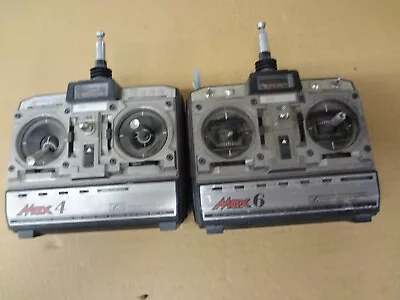 JR  AEROBATIC MAX4&6 RADIO REMOTE 6 CHANNEL MULTI CONTROL & Receiver UNTESTED #h • $49.99