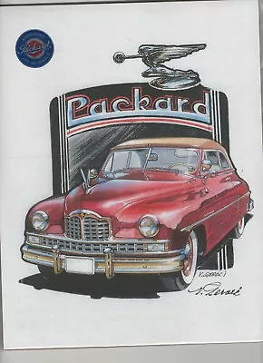 Packard 1949 Convertible Fine Art Print By Designer Vince Geraci • $10