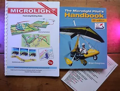 Microlight Pilot's Handbook - 8th Edition + KNEE PAD RULERS COURSE GUIDE JOB LOT • £29.99