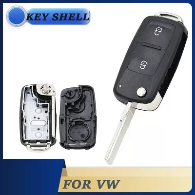 Remote Shell 2 Buttons Flip Key Replacement Case For VW Amarok /Crafter/Touareg • $10.82