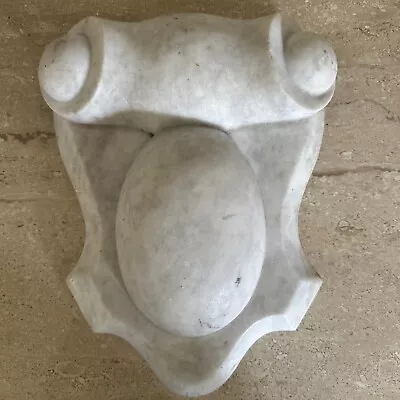 Antique Carved Marble Fireplace Mantle Keystone Circa ( 1860 -1900+/-) @ 12 Lbs • $695