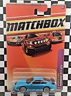 2010 Matchbox 1-75/100 MB14 (R4969 USA) Porsche 911 GT3 - Medium Blue  LC • £19.95