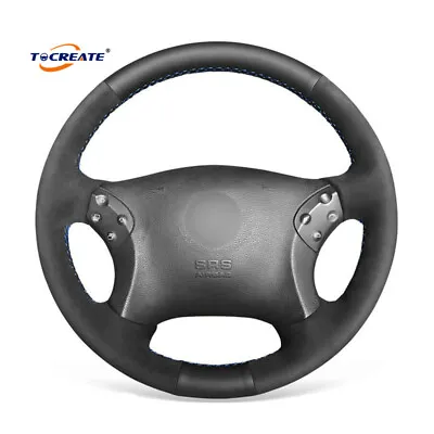 Suede Leather Steering Wheel Cover For Mercedes Benz C-Class W203 C32 AMG #2004 • $41.99