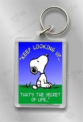 £1.95 • Buy Snoopy - The Secret Of Life - Acrylic Keyfob