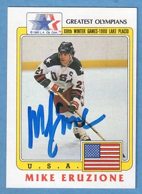 MIKE ERUZIONE Signed 1983 Topps Greatest Olympians Card - Autograph • $19.95