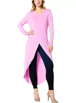 G By Giuliana Black Label EcoLuxe Tulip Hem Drama Top Pink Orchid • $24.99