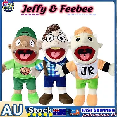 40cm Jeffy Plush Toy Cosplay Jeffy Hat Hand Puppet Game Stuffed Doll & Kid Gift • $18.39