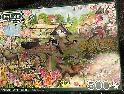 Falcon 500 Piece Jigsaw Free Postage. Spring Garden Birds • £5.99