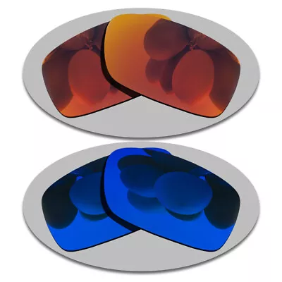 US Fire Red&Deep Blue Lenses Replacement For-Oakley Crankcase Polarized • $15.56