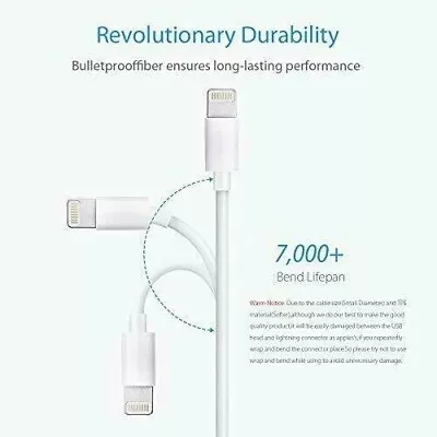 Genuine 1 Meter USB Charger Cord For Apple IPhone 5 6 7 8 X 11 12 13 Pro Ipad • $16.45